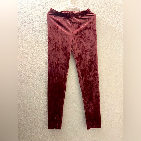 Cat & Jack Other - Velvet Kids Leggings in Rich Burgundy